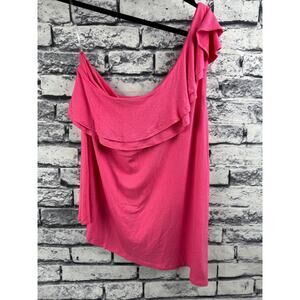 Lane Bryant One Shoulder Tank Top